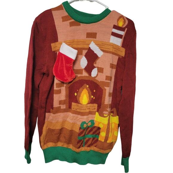 Used H&M Christmas STOCKING Sweater~Ugly Sweater~XS - Picture 1 of 3
